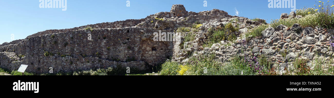 MYSTRAS, Grèce vers mai 2019 Ruines de la forteresse Banque D'Images