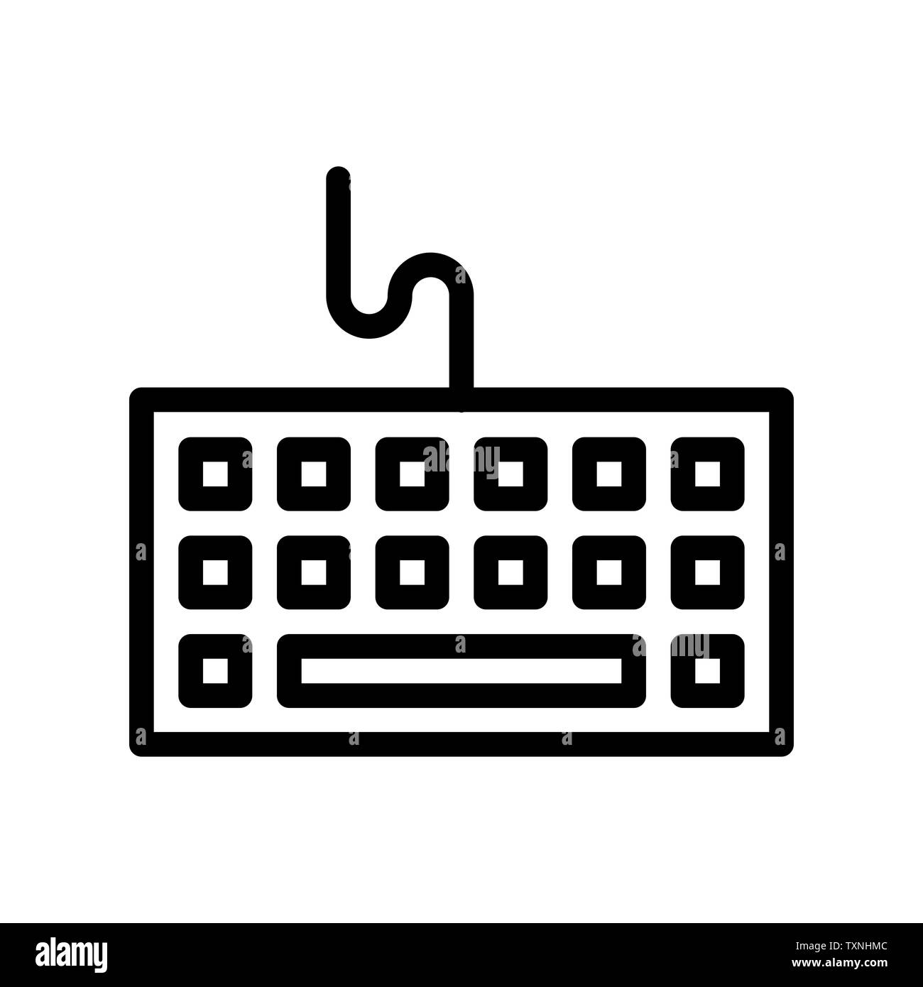 L'icône de clavier accessoires de jeu ou d'un logo illustrator Photo Stock  - Alamy