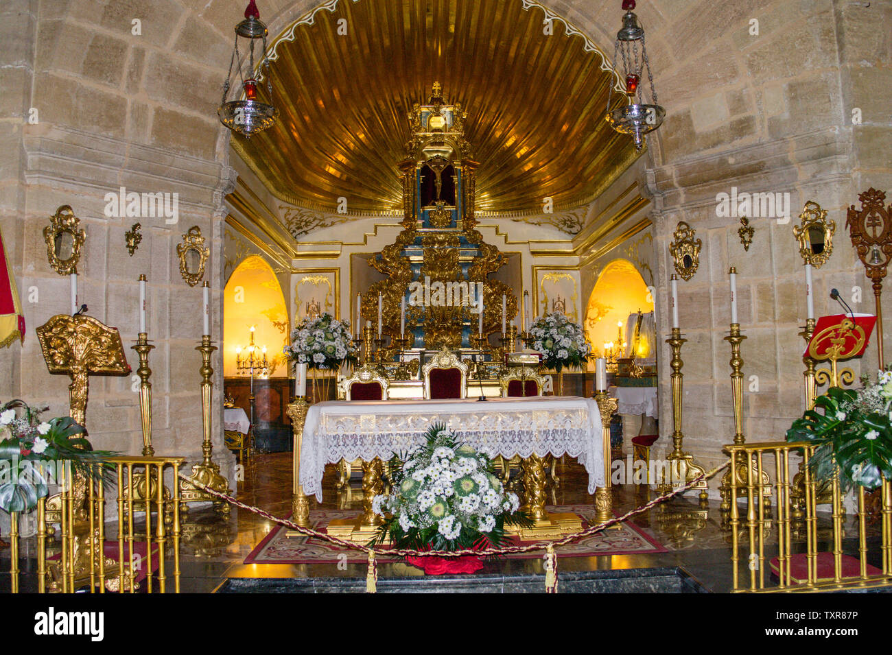 Caravaca, Espagne - 6 févr. 2012 : l'intérieur de Caravaca De La Cruz, l'église de pèlerinage près de Murcie, en Espagne Banque D'Images