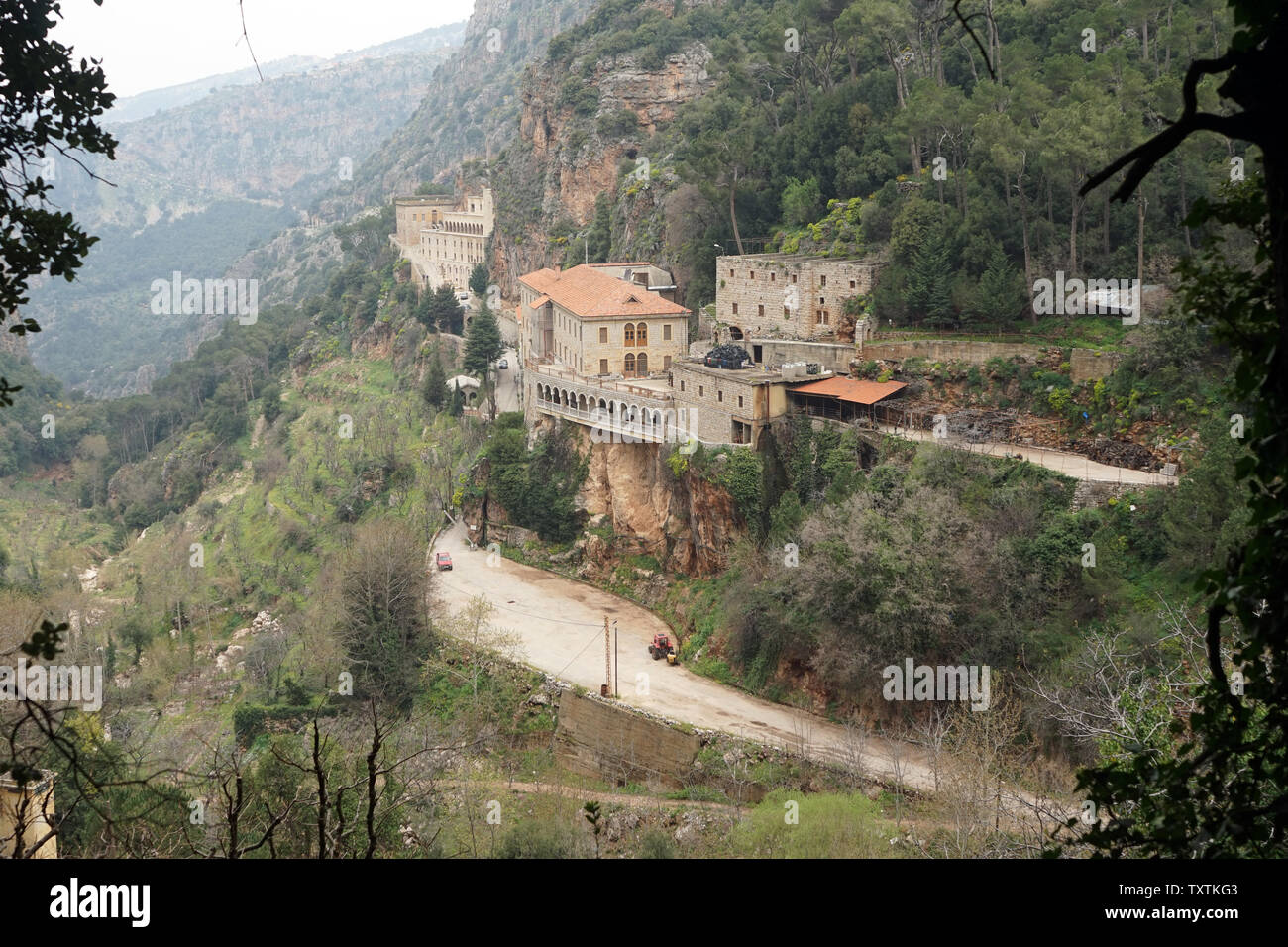 Monastère de Saint Antoine en vallée de la Qadisha, Liban Banque D'Images