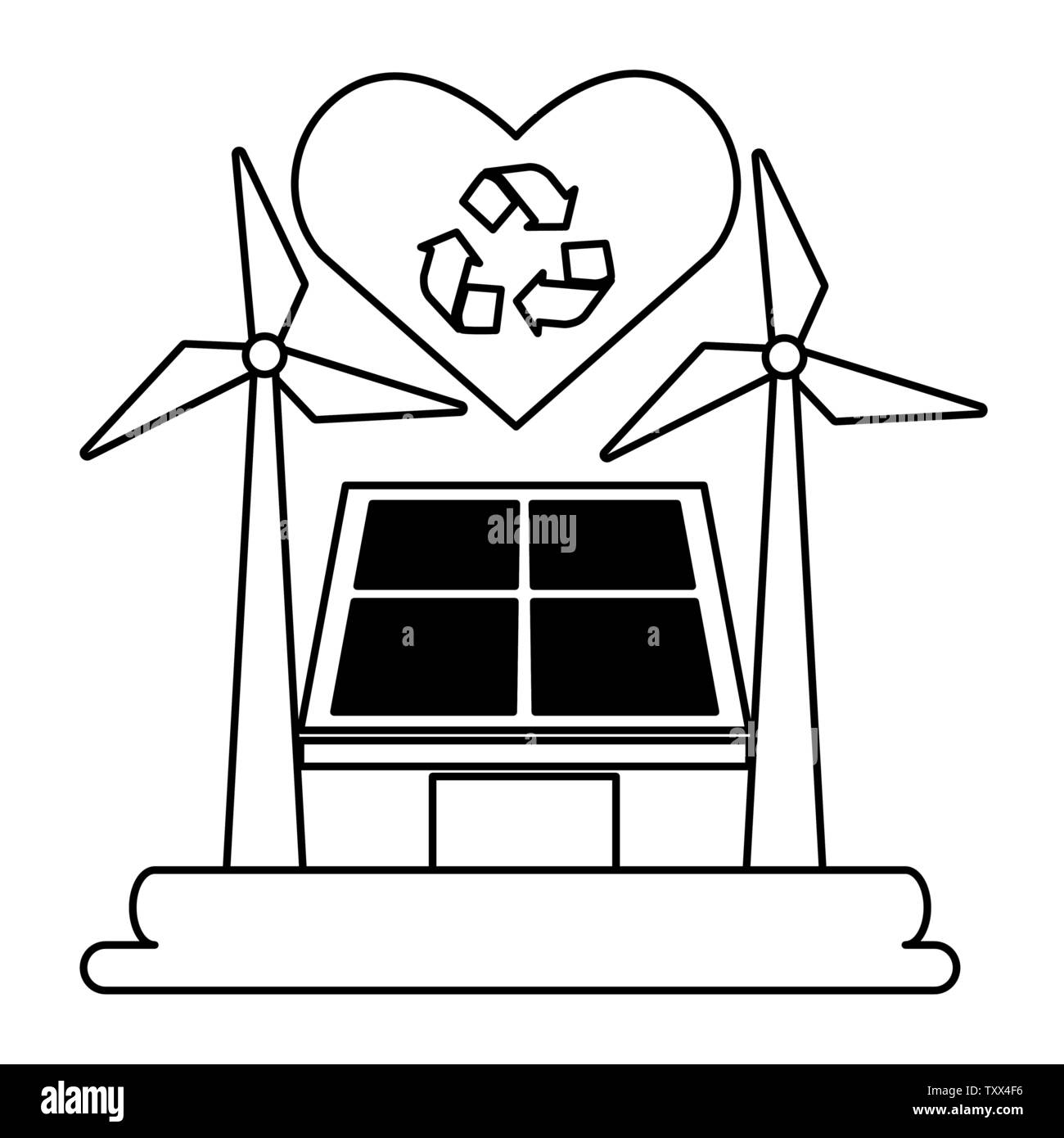 Eco friendly environment Illustration de Vecteur