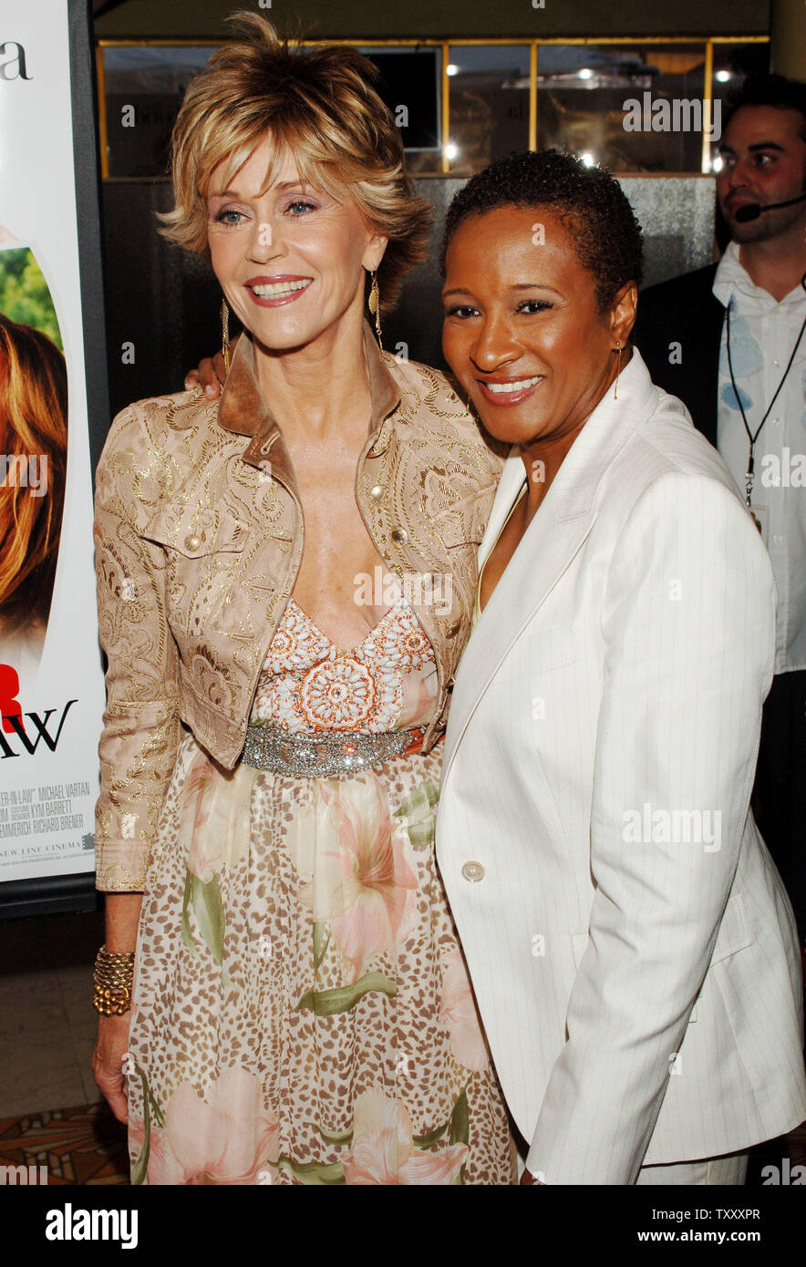 L'actrice américaine Jane Fonda (L) et Wanda Sykes, acteurs dans la(00)