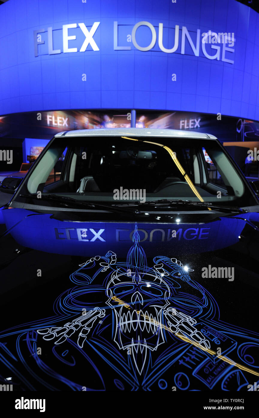 Un les Ford Flex est exposée au LA Auto Show 2008 à Los Angeles le 19 novembre 2008. (Photo d'UPI/Phil McCarten) Banque D'Images
