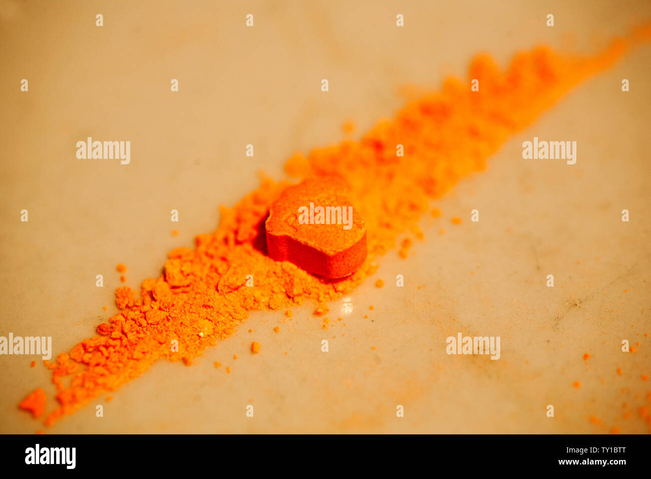 La MDMA Extasy macro fond fine art dans des impressions de haute qualité Banque D'Images