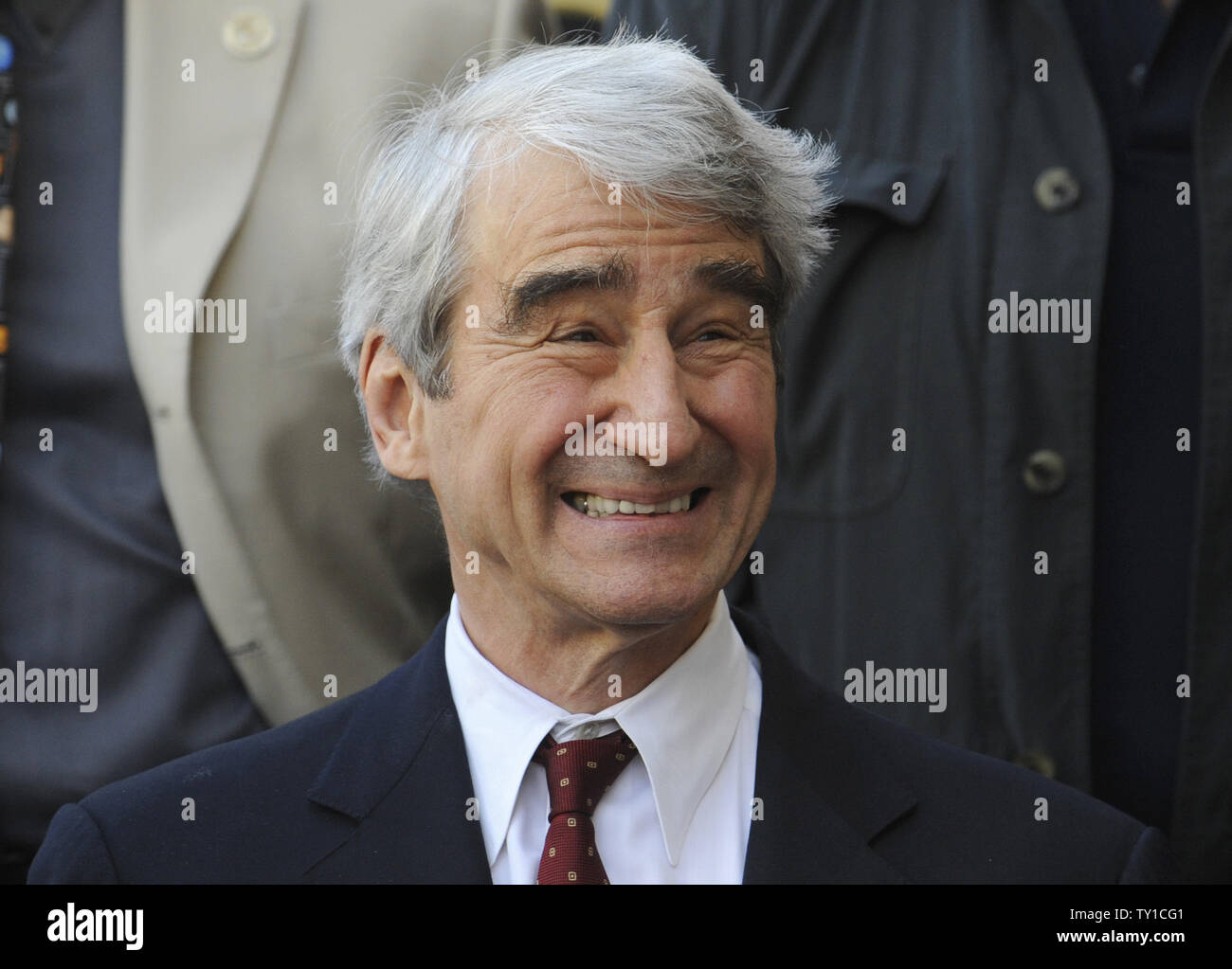 Sam Waterston sourit lors d'une cérémonie où l'acteur a reçu une étoile sur le Hollywood Walk of Fame à Los Angeles le 7 janvier 2010. UPI/ Phil McCarten Banque D'Images