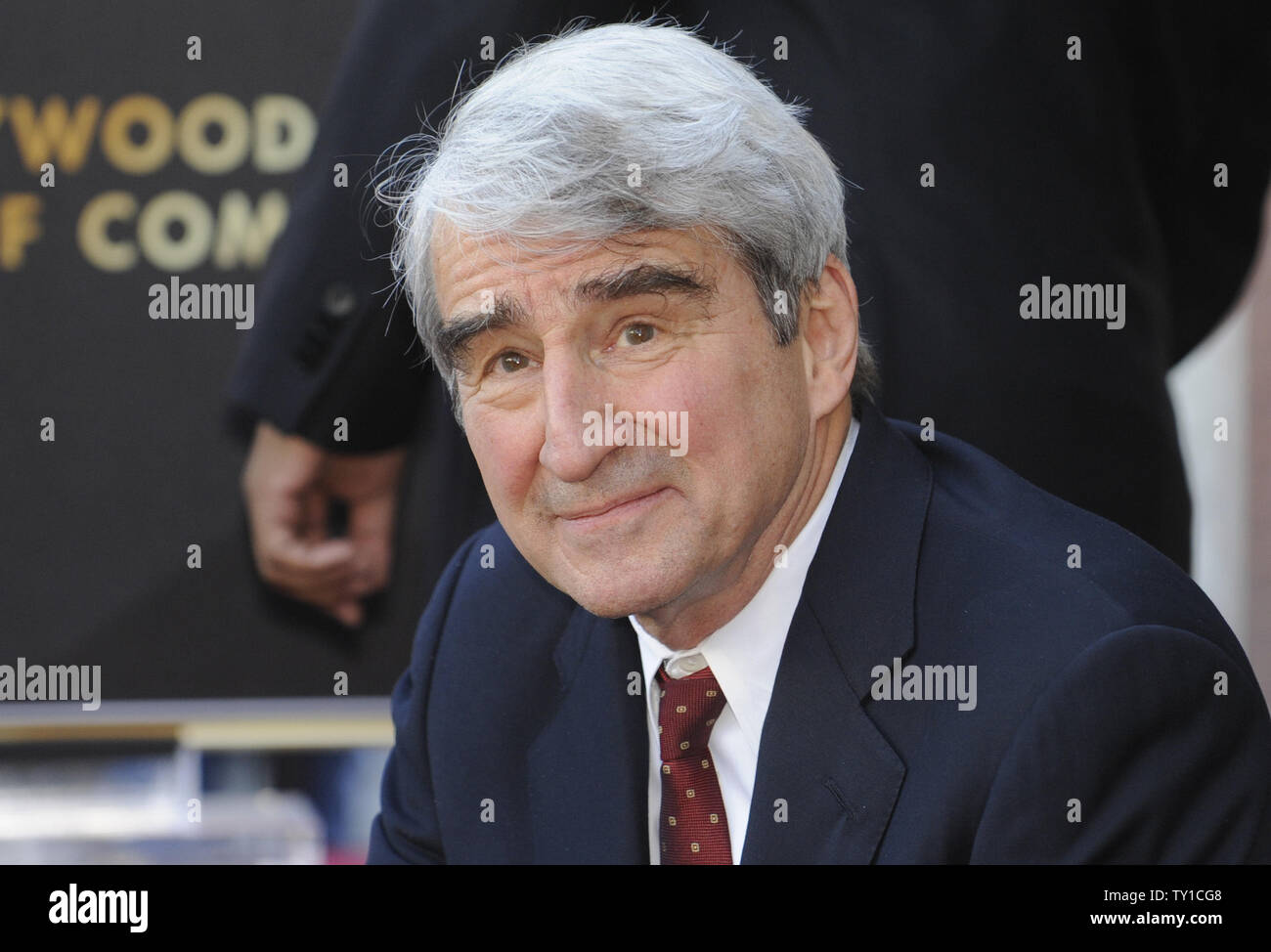 Sam Waterston pose lors d'une cérémonie où l'acteur a reçu une étoile sur le Hollywood Walk of Fame à Los Angeles le 7 janvier 2010. UPI/ Phil McCarten Banque D'Images