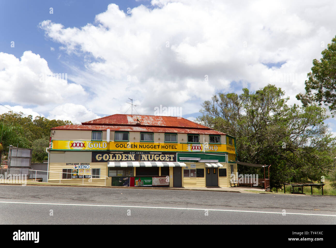 Historique Le Golden Nugget Hotel Mount Morgan Queensland Australie Banque D'Images