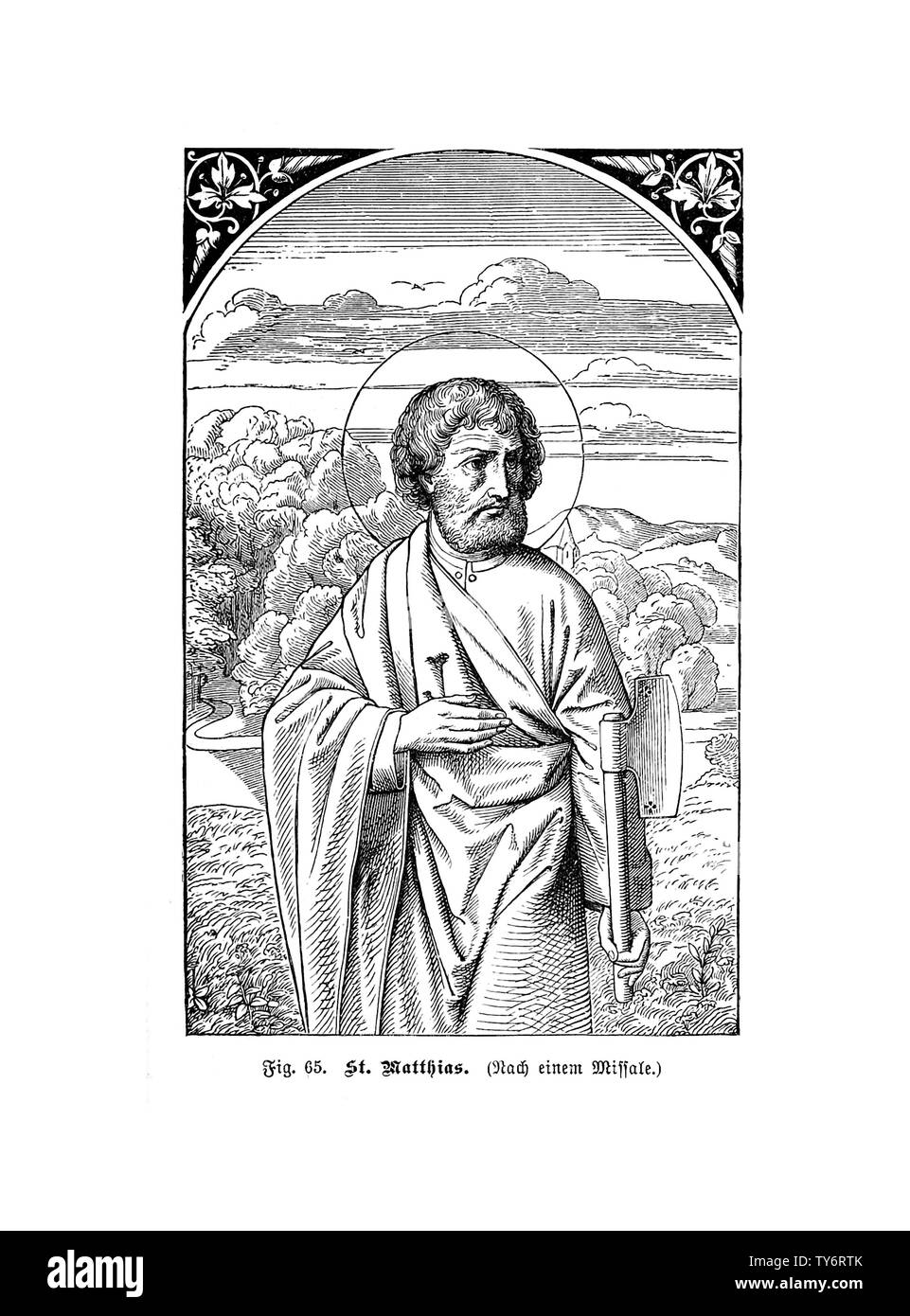 Christian illustration. Ancienne image Banque D'Images Christian illustration. Ancienne image Banque D'Images