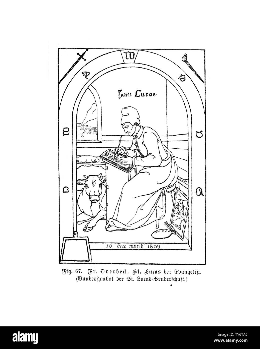 Christian illustration. Ancienne image Banque D'Images Christian illustration. Ancienne image Banque D'Images