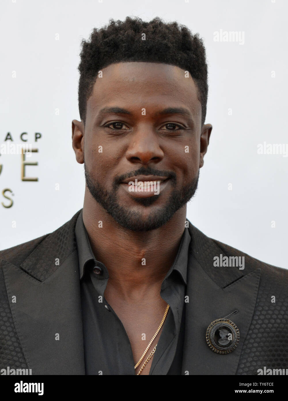 Lance l'acteur arrive brut de la 48ème NAACP Image Awards au Pasadena Civic Auditorium à Pasadena, Californie le 11 février 2017. La NAACP Image Awards célèbre les réalisations de personnes de couleur dans les domaines de la télévision, la musique, la littérature et le cinéma et aussi rend hommage à des personnes ou des groupes qui font la promotion de la justice sociale par le biais de projets créatifs. Photo par Christine Chew/UPI Banque D'Images