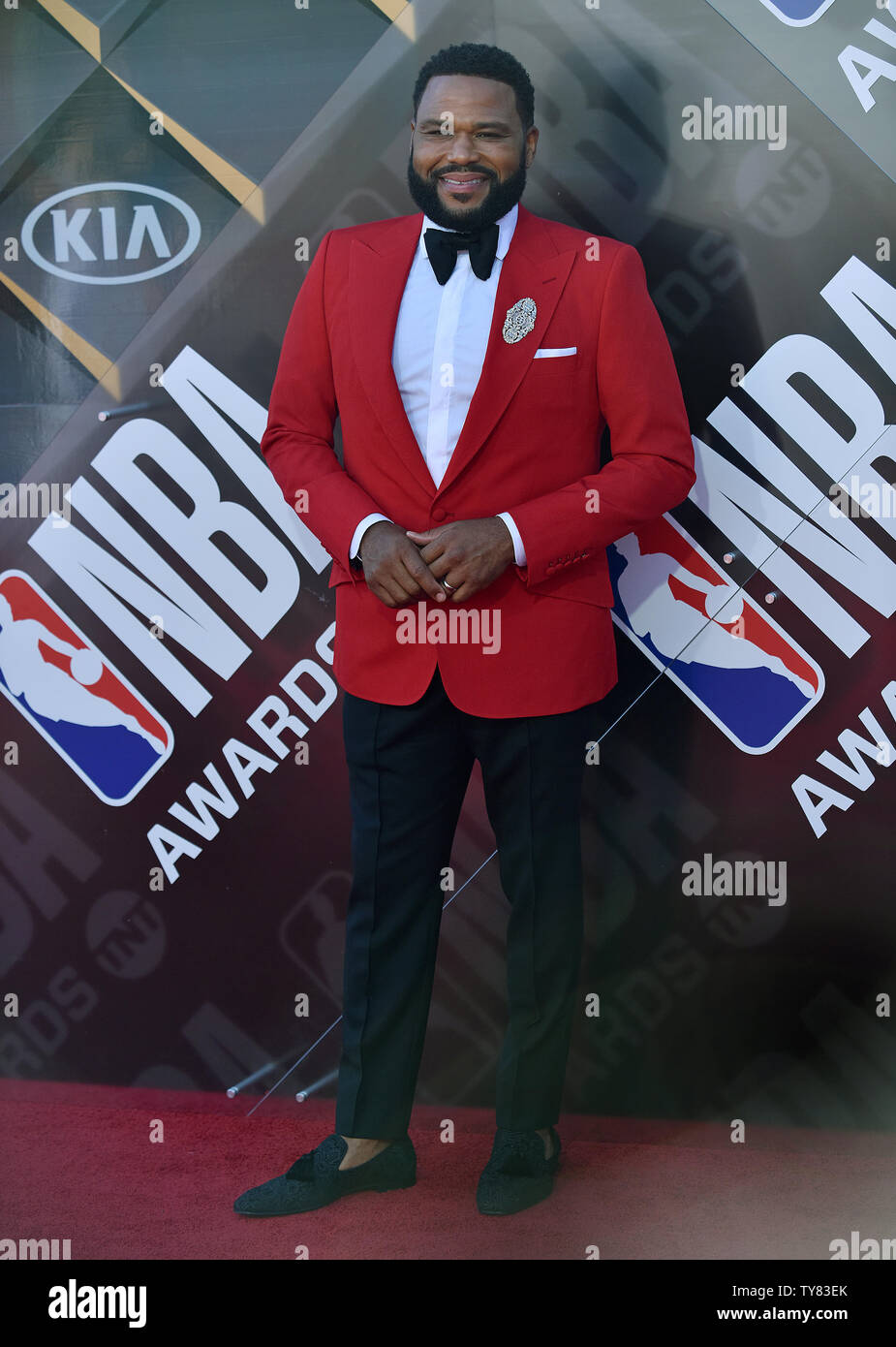 Anthony Anderson assiste à la NBA 2018 Awards au Barker Hangar à Santa Monica, Californie le 25 juin 2018. Photo de Chris Chew/UPI Banque D'Images