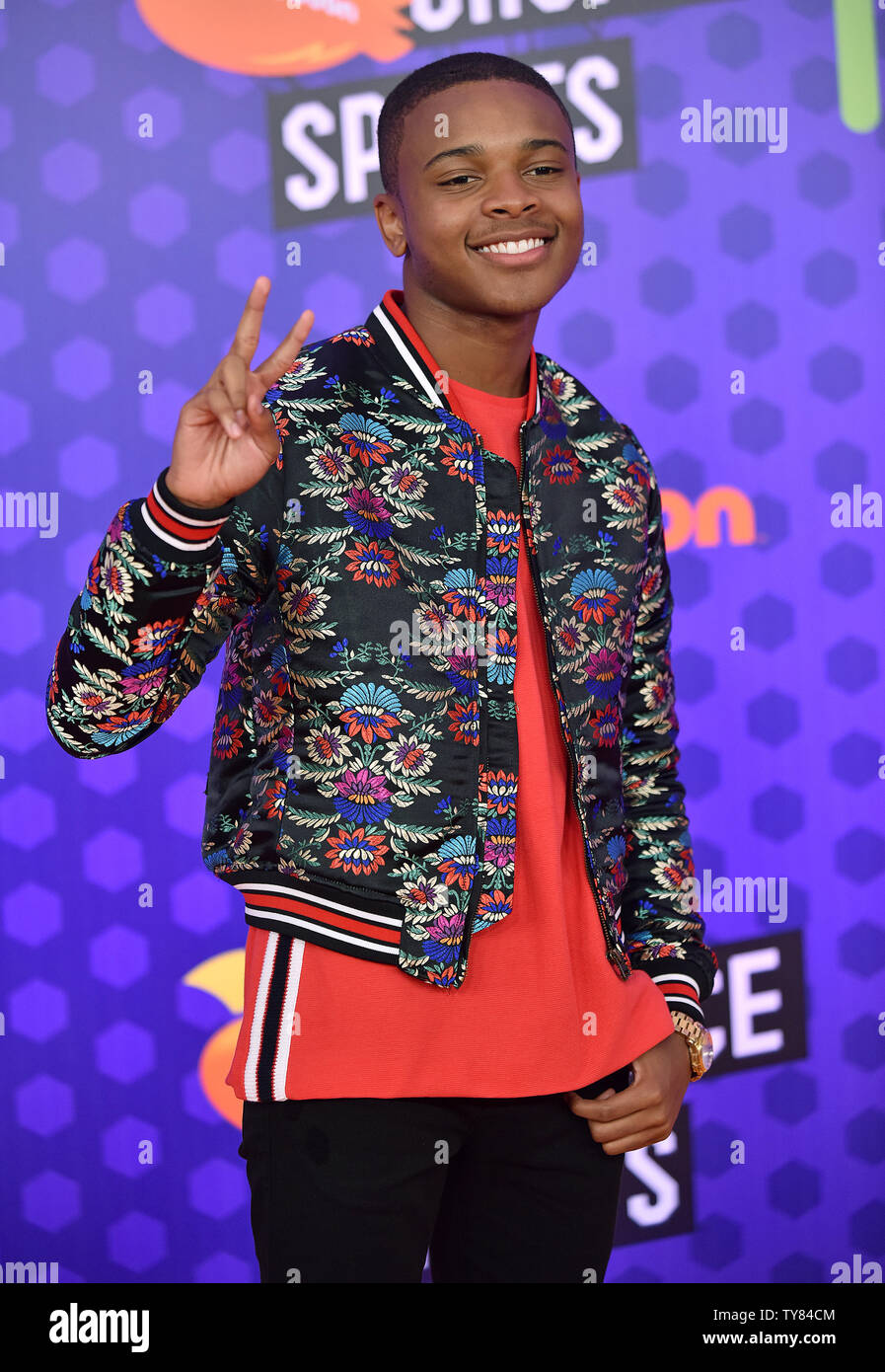 Amarr Wooten assiste à Nickelodeon's KIds' Choice Awards 2018 Sport au Barker Hangar à Santa Monica, Californie le 19 juillet 2018. Photo de Chris Chew/UPI Banque D'Images