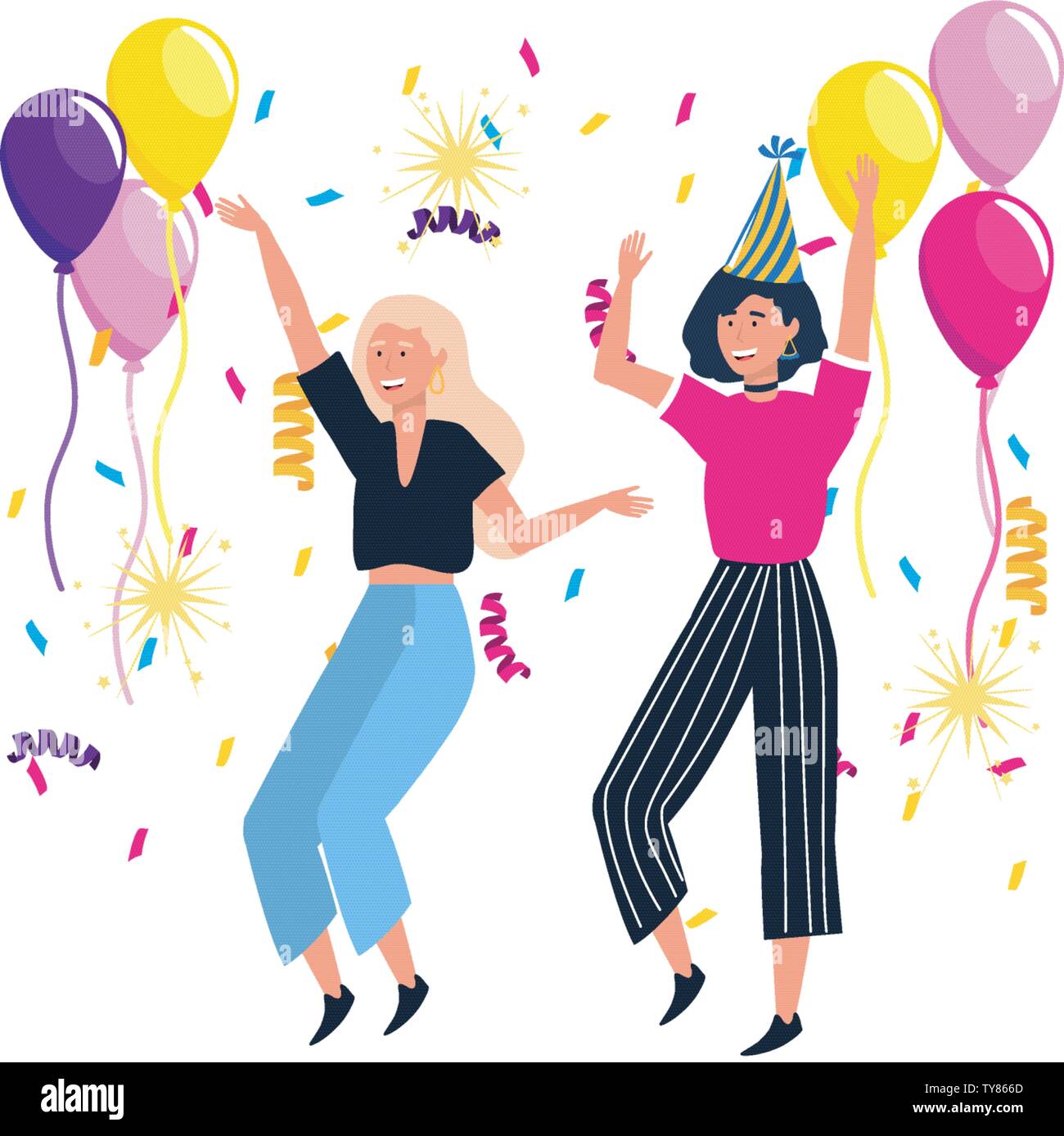 Les Femmes D Une Partie Conception Joyeux Anniversaire Celebration Decoration Fete Surprise Et Theme Vector Illustration Image Vectorielle Stock Alamy Les Femmes D Une Partie Conception Joyeux Anniversaire Celebration Decoration Fete Surprise Et Theme Vector Illustration Image Vectorielle Stock Alamy