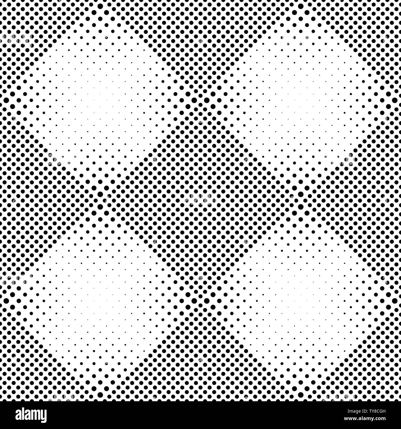 Motif de points sans couture - Fond noir et blanc graphique vectoriel Illustration de Vecteur