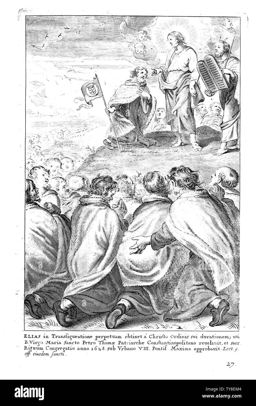 Christian illustration. Ancienne image Banque D'Images