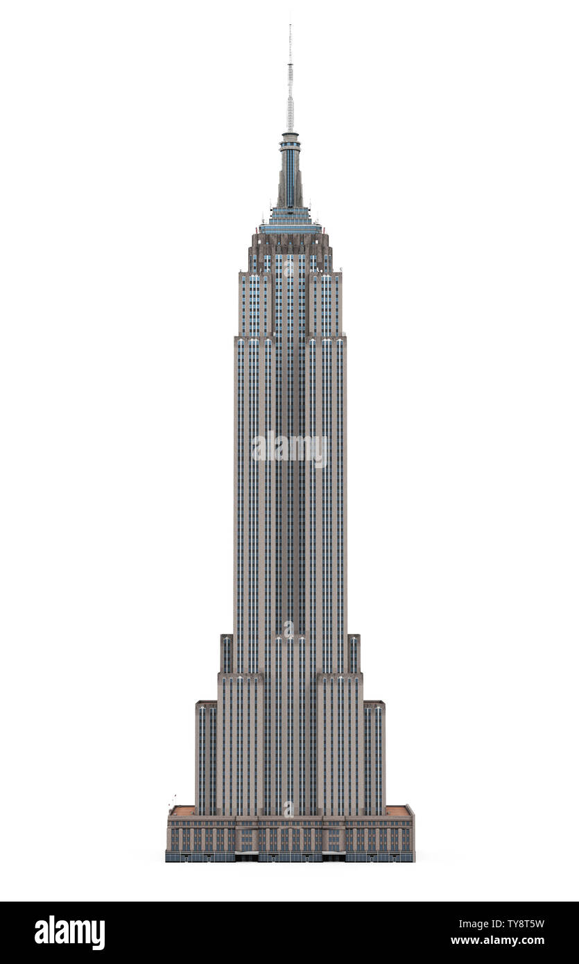 Isolé de l'Empire State Building Banque D'Images