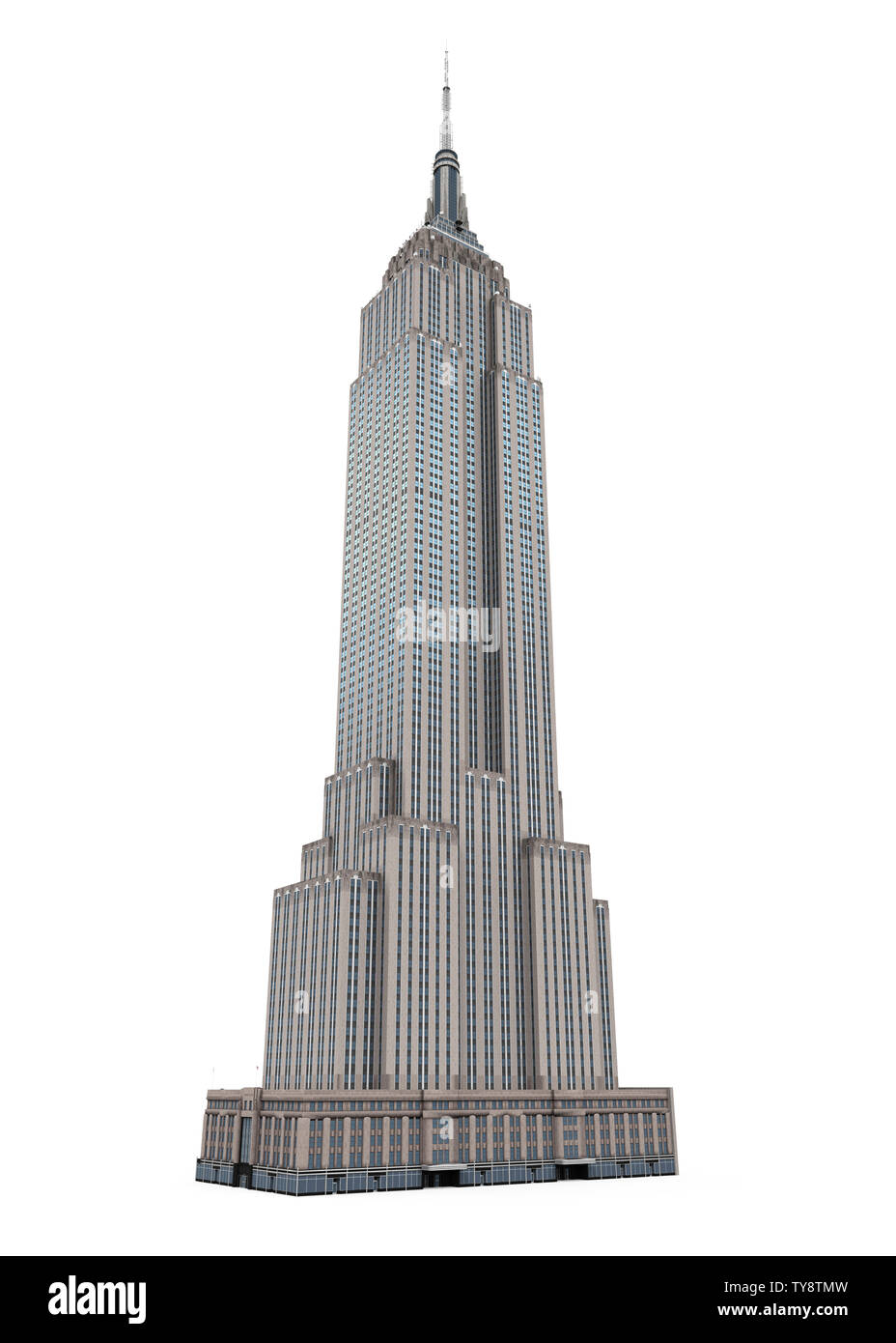 Isolé de l'Empire State Building Banque D'Images