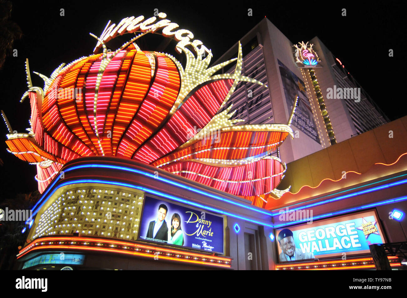 Le Flamingo Hotel and Casino est vu à Las Vegas, Nevada le 1 avril 2009. (UPI Photo/Kevin Dietsch Banque D'Images