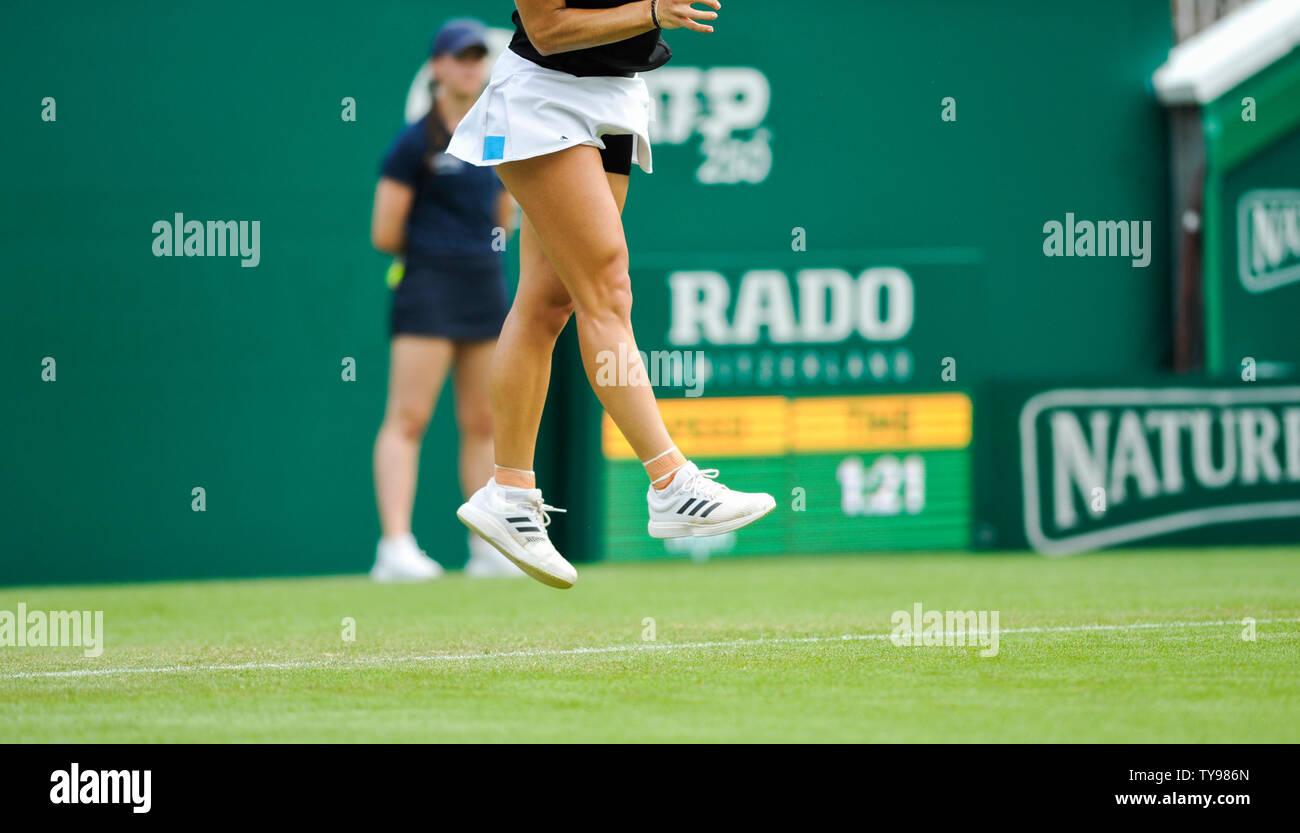 Eastbourne UK 25 juin 2019 - Angélique Kerber d'Allemagne pendant son match avec Sam Stosur de l'Australie à la vallée de la nature qui a eu lieu le tournoi international de tennis du Devonshire Park à Eastbourne Banque D'Images