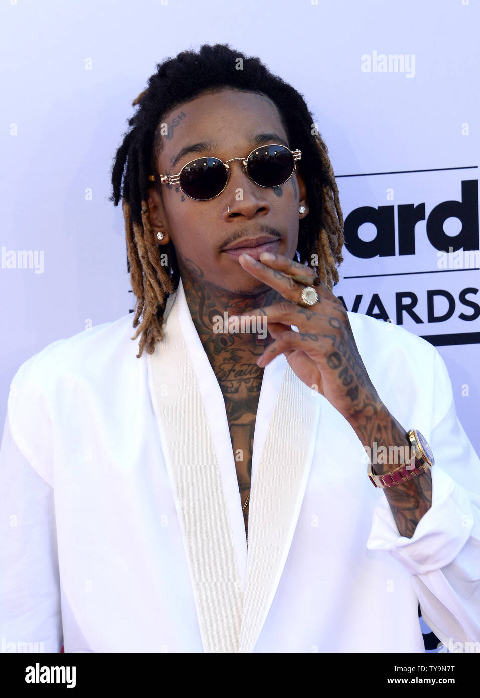 Singer Wiz Khalifa assiste à l'assemblée annuelle tenue au Billboard Music Awards T-Mobile Arena de Las Vegas, Nevada le 22 mai 2016. Photo par Jim Ruymen/UPI Banque D'Images