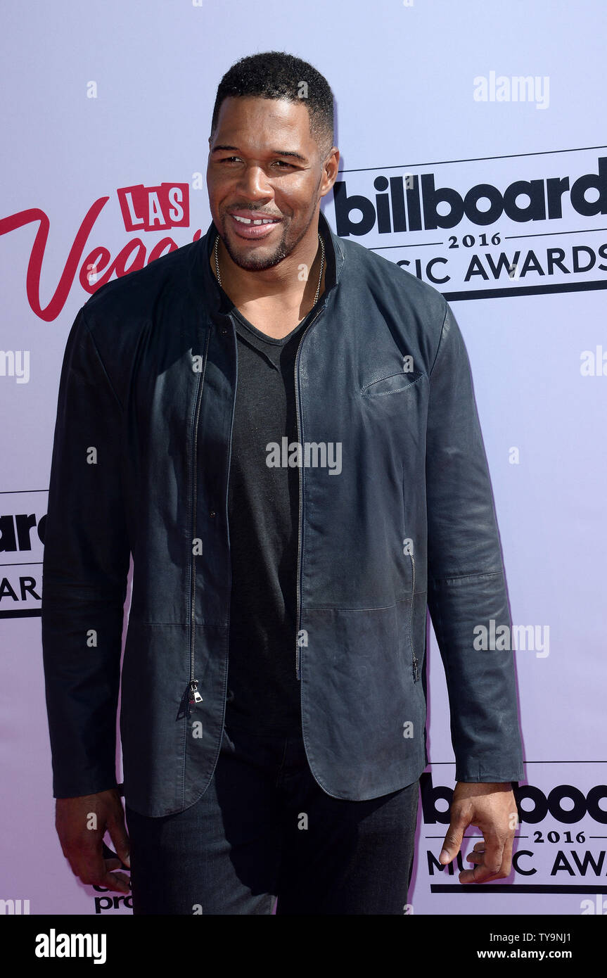 La personnalité de télévision Michael Strahan assiste à l'assemblée annuelle tenue au Billboard Music Awards T-Mobile Arena de Las Vegas, Nevada le 22 mai 2016. Photo par Jim Ruymen/UPI Banque D'Images