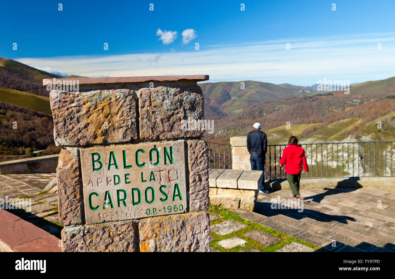 Balcón de la Cardosa, Parque Natural Saja - Besaya, Cantabrie, Espagne Banque D'Images