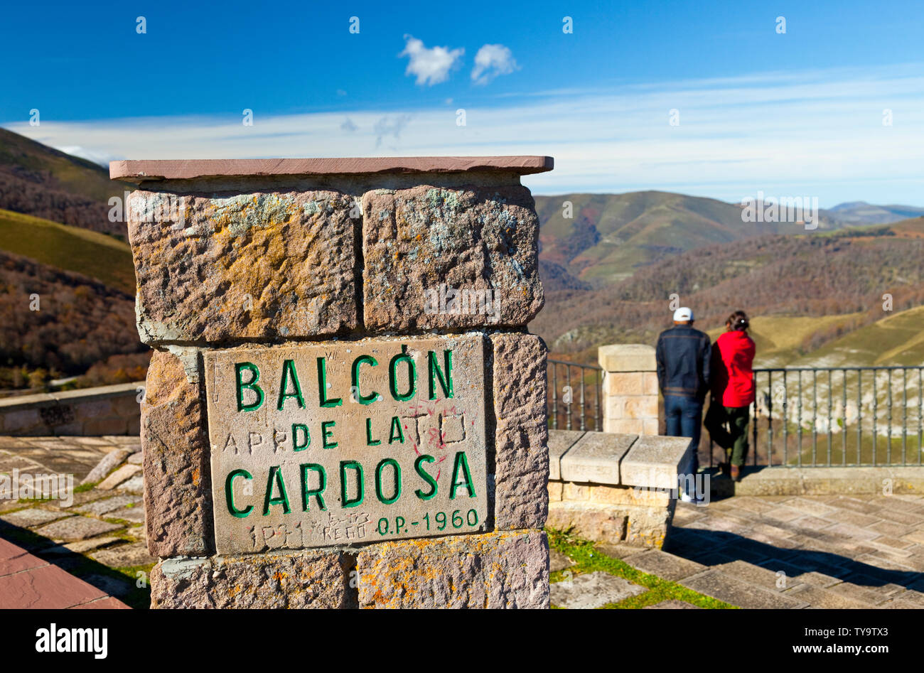 Balcón de la Cardosa, Parque Natural Saja - Besaya, Cantabrie, Espagne Banque D'Images