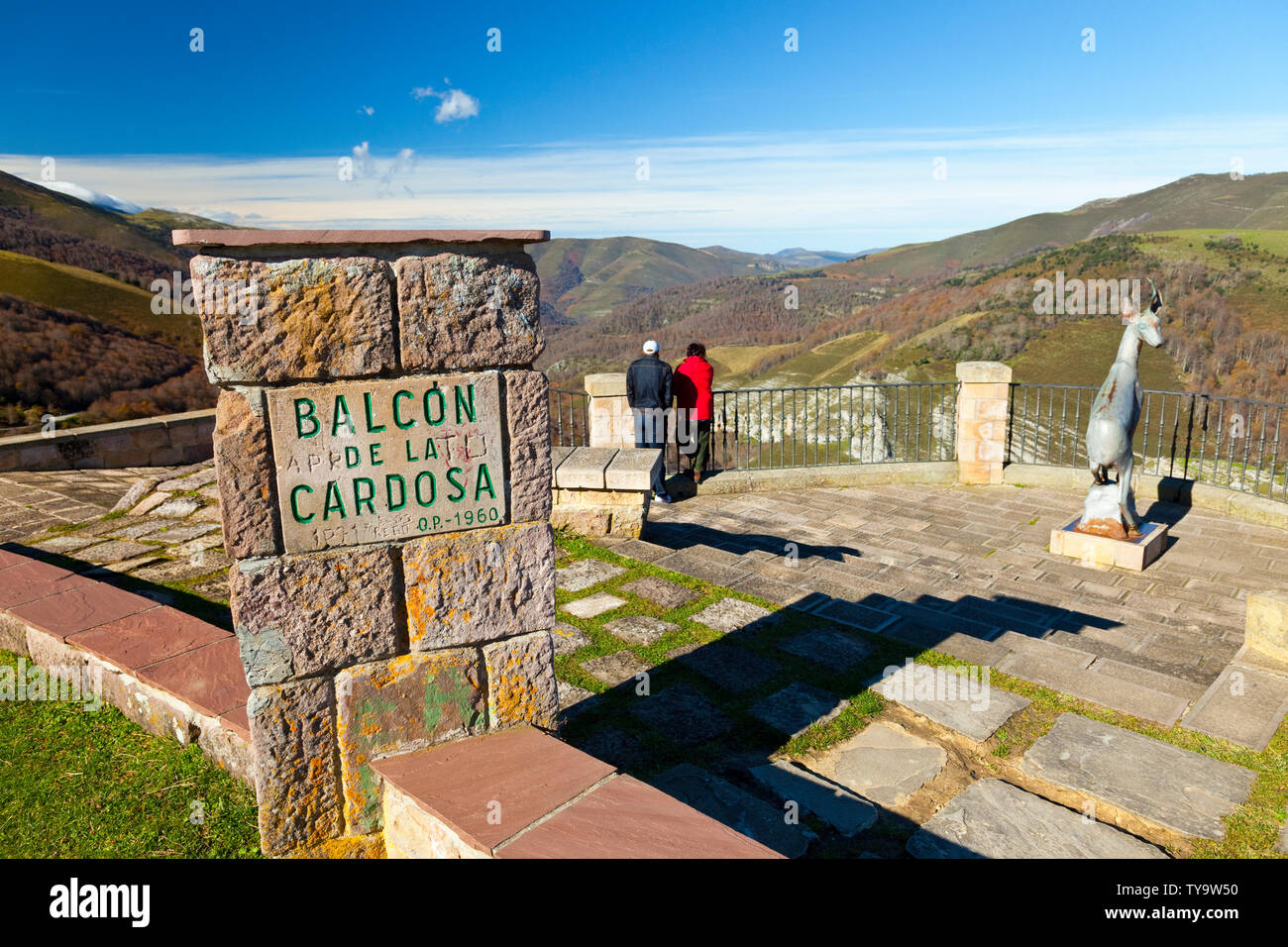 Balcón de la Cardosa, Parque Natural Saja - Besaya, Cantabrie, Espagne Banque D'Images