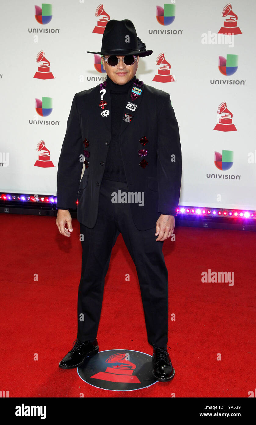 Elvis Crespo arrive sur le tapis rouge pour le 19e congrès annuel Latin Grammy Awards au MGM Garden Arena de Las Vegas, Nevada le 15 novembre 2018. Photo de James Atoa/UPI Banque D'Images
