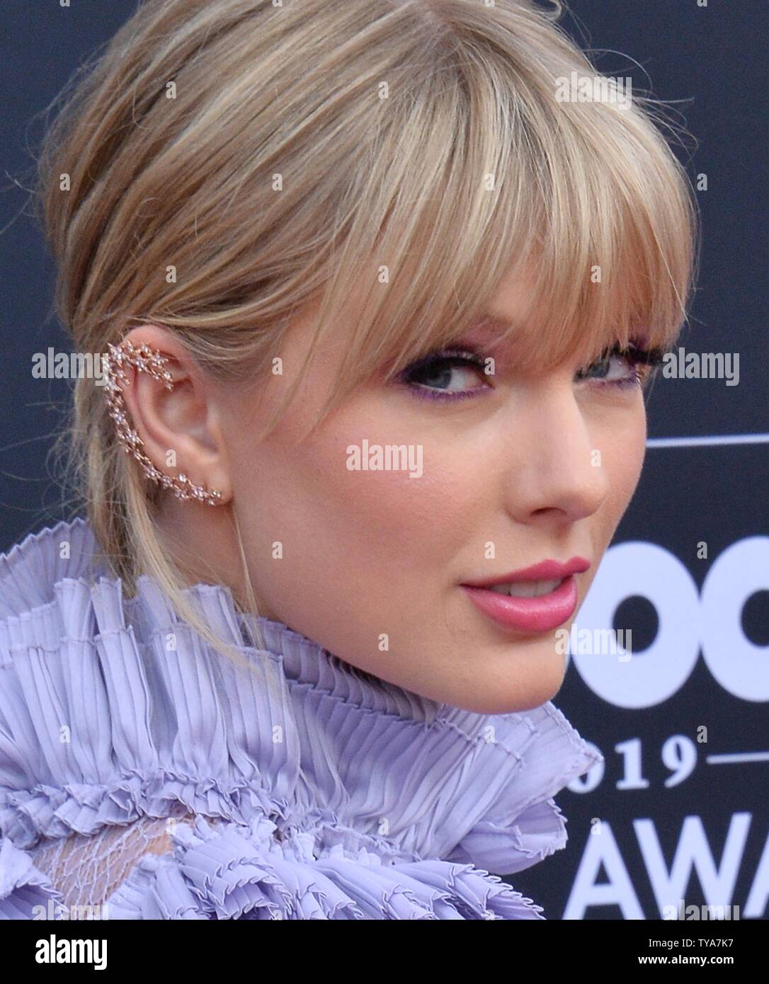 Taylor Swift arrive pour les Billboard Music Awards 2019 au MGM Grand Garden Arena de Las Vegas, Nevada le 1 mai 2019. Photo par Jim Ruymen/UPI Banque D'Images