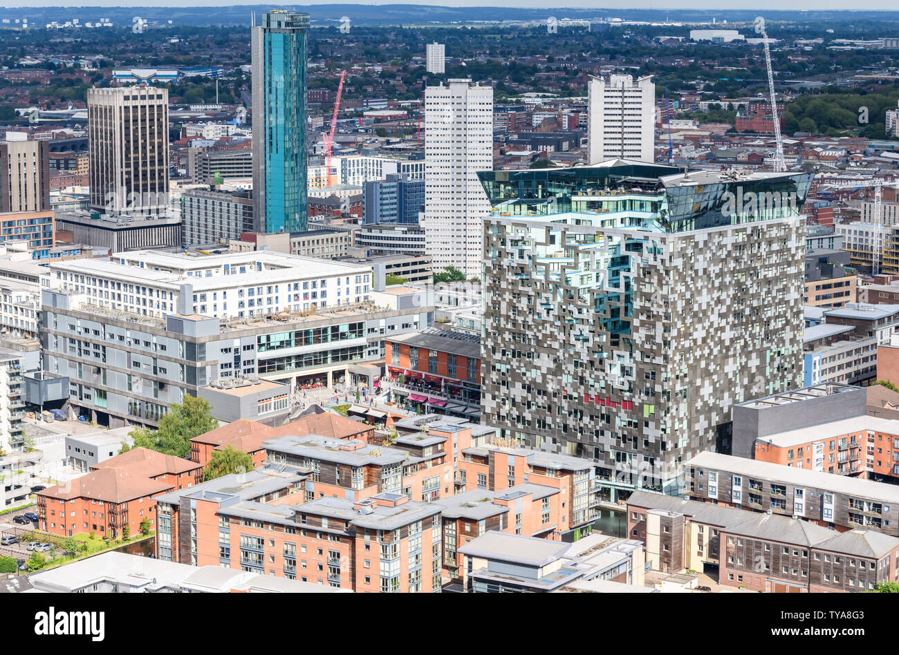 Le Cobe, qui fait partie du développement de la boîte aux lettres au centre-ville de Birmingham. Conçu par l'architecte Ken Shuttleworth. Banque D'Images