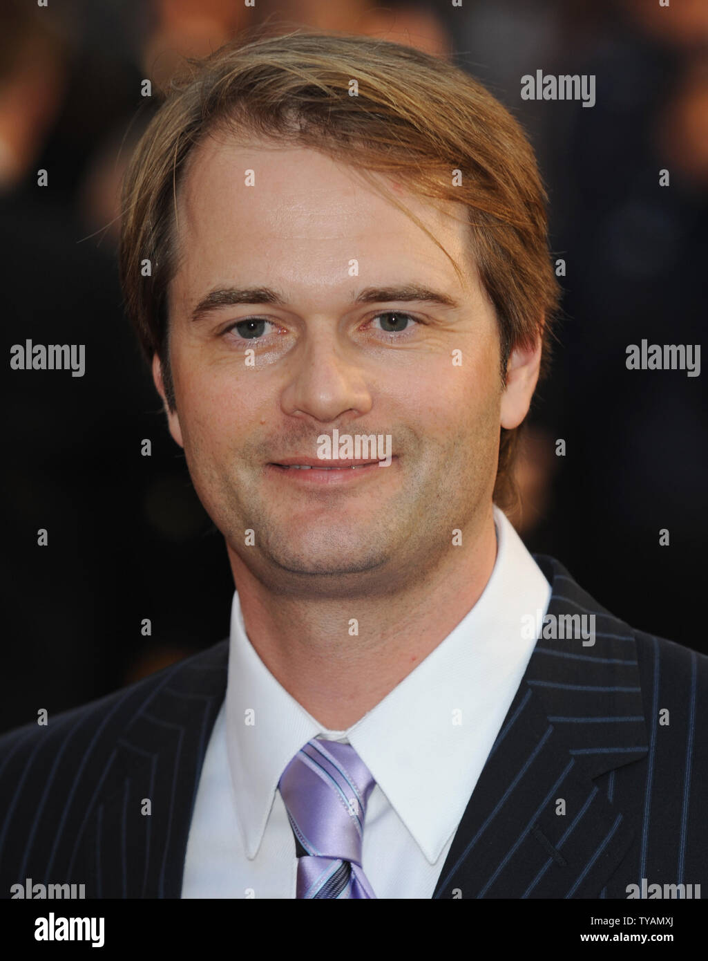 Directeur britannique Tom Vaughan assiste à la première de 'ce qui se passe à Vegas' à Odéon, Leicester Square à Londres le 22 avril 2008. (Photo d'UPI/Rune Hellestad) Banque D'Images