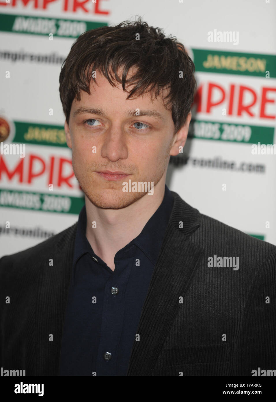 L'acteur britannique James McAvoy assiste à l 'Empire Film Awards' au Grosvenor House à Londres le 29 mars 2009. (Photo d'UPI/Rune Hellestad) Banque D'Images