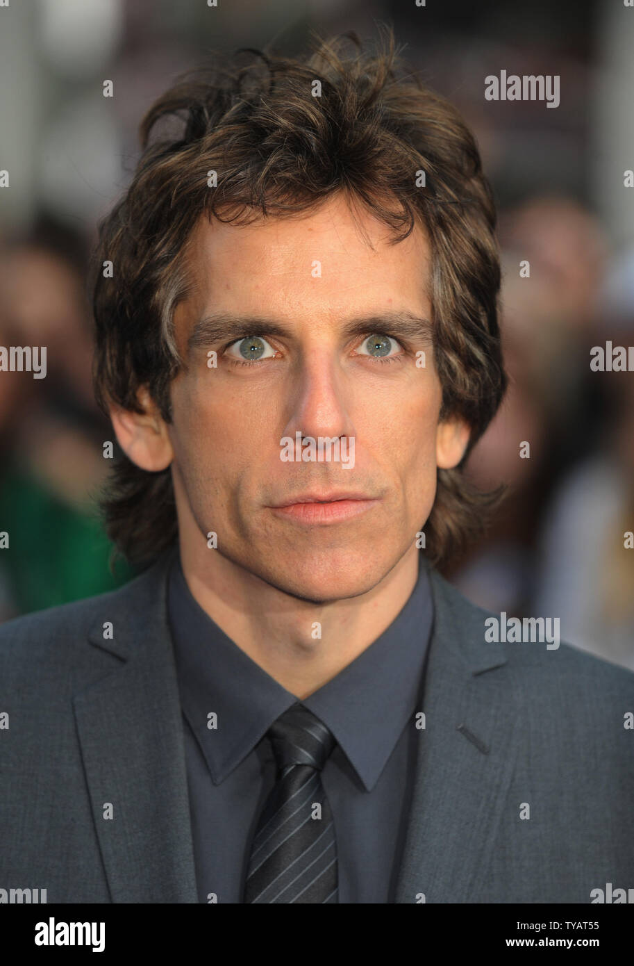 L'acteur américain Ben Stiller assiste à la première mondiale de "La Nuit au musée 2' à l'Empire, de Leicester Square à Londres le 12 mai 2009. (Photo d'UPI/Rune Hellestad) Banque D'Images