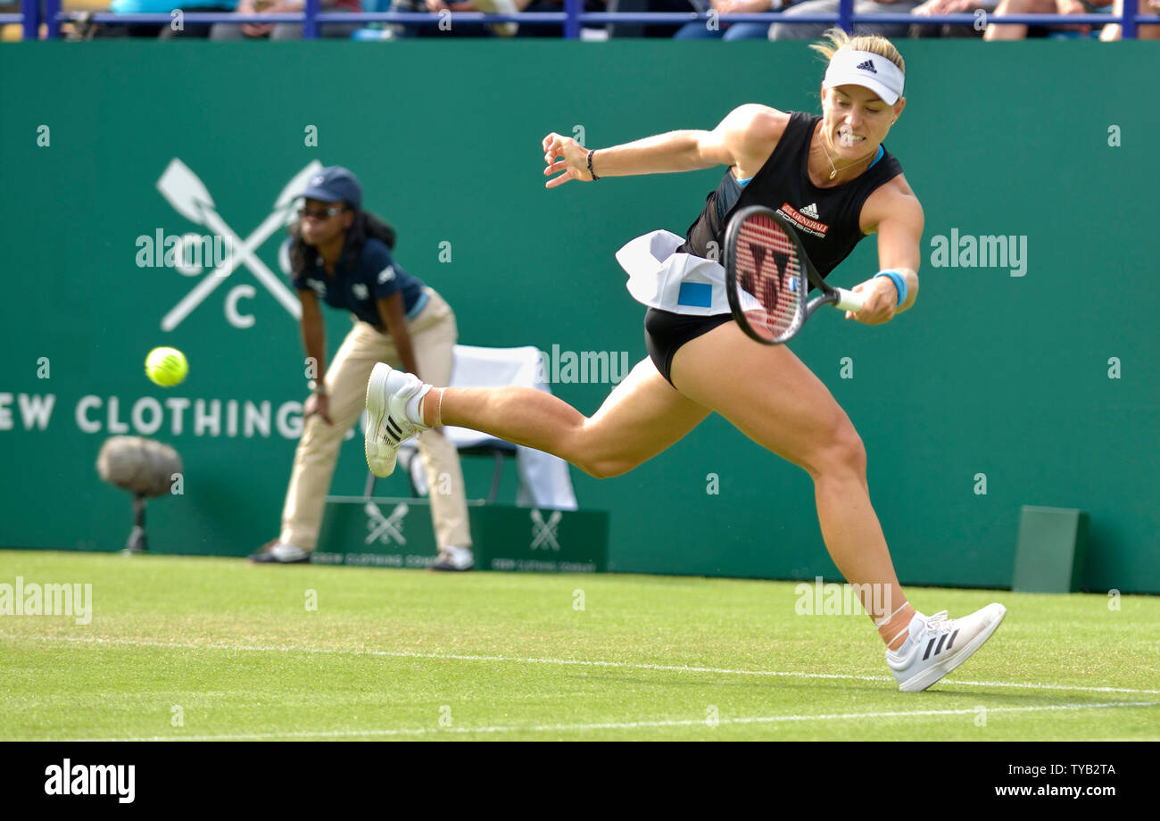 Angelique Kerber (Ger) jouer à la Nature Valley International tennis dans le Devonshire Park. 25 juin. Eastbourne, Angleterre, Banque D'Images