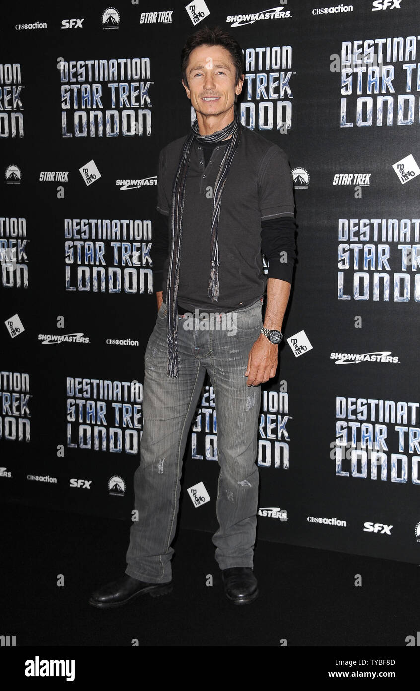 Dominic Keating assiste à Star Trek "Destination Londres" le premier événement en direct au Royaume-Uni en une décennie, l'Excel Centre, à Londres, le 19 octobre 2012. UPI/Paul Treadway Banque D'Images