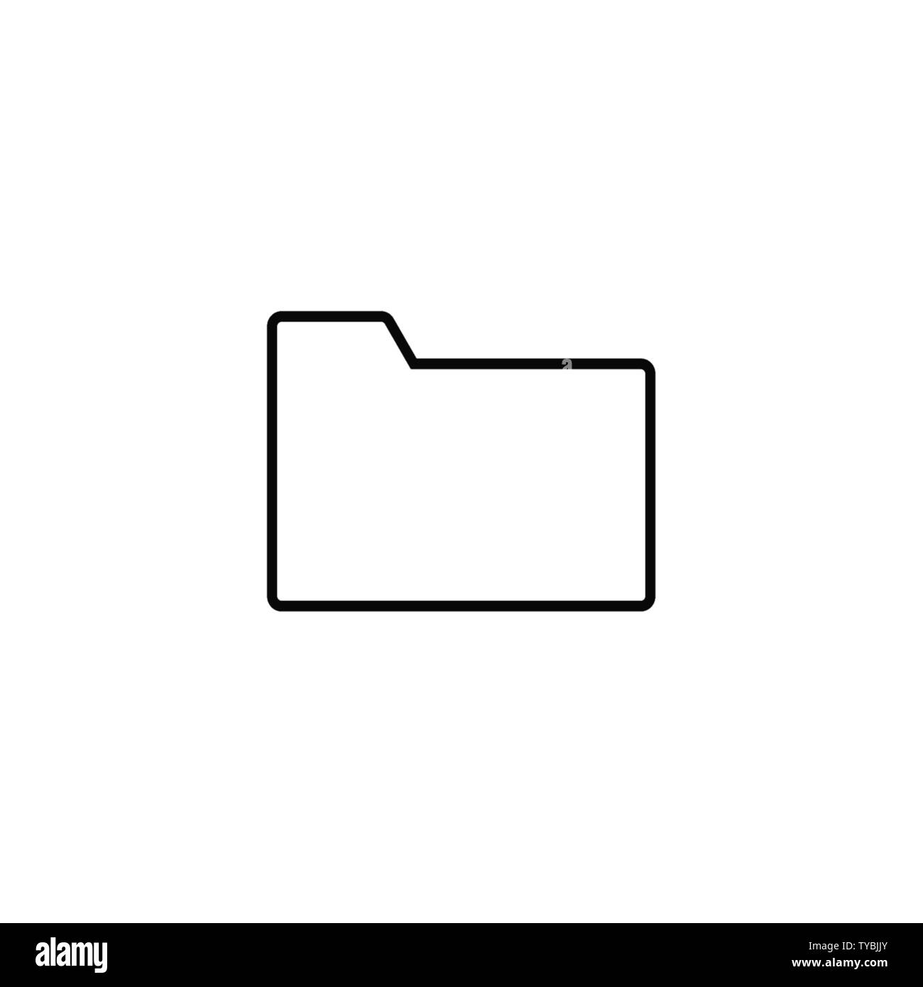 L'icône de fichier, dossier télévision illustration vectorielle Illustration de Vecteur