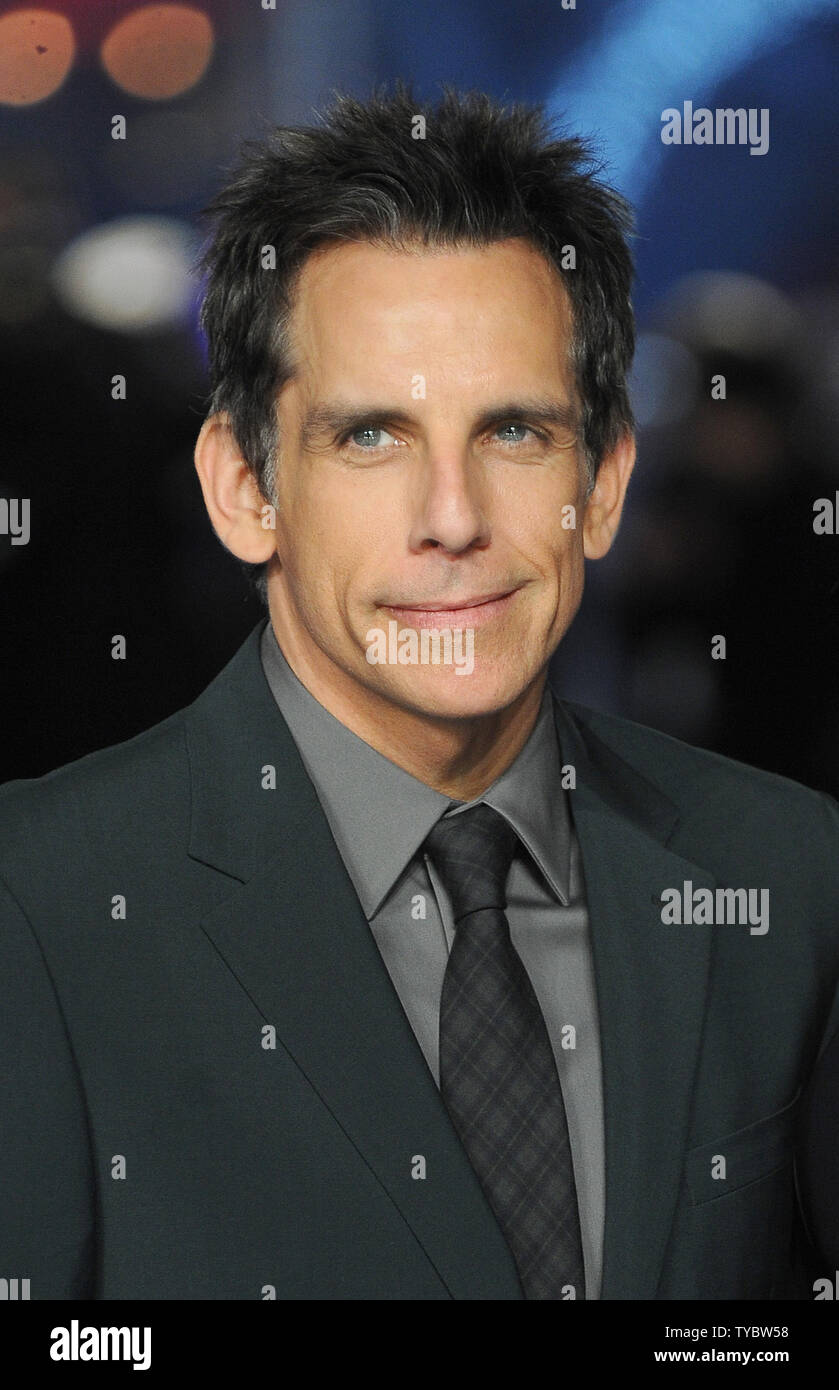 L'acteur américain Ben Stiller assiste à la première européenne de "La Nuit au musée : Secret de la tombe" à l'Empire Leicester Square à Londres le 15 décembre 2014. UPI/Paul Treadway Banque D'Images