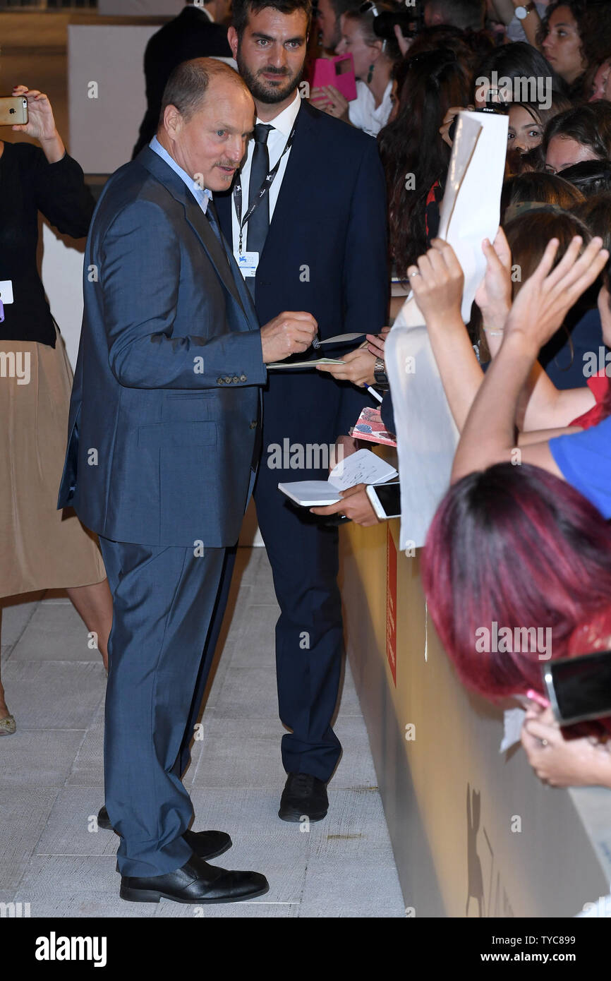 L'acteur américain Woody Harrelson assiste à la 74e Festival du Film de Venise sur le Lido à Venise le 4 septembre 2017. Photo par Paul Treadway/UPI Banque D'Images