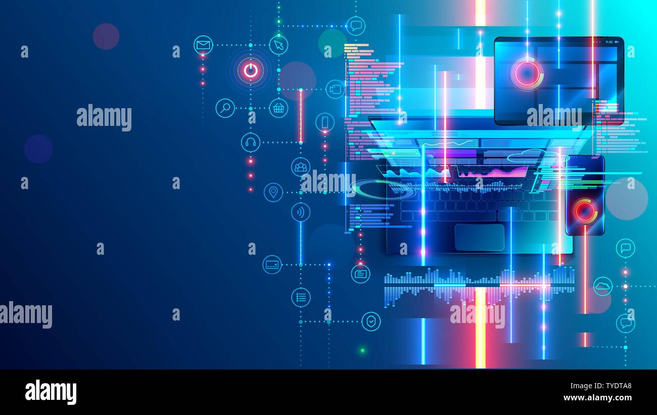 Programming background Banque d'images vectorielles - Alamy