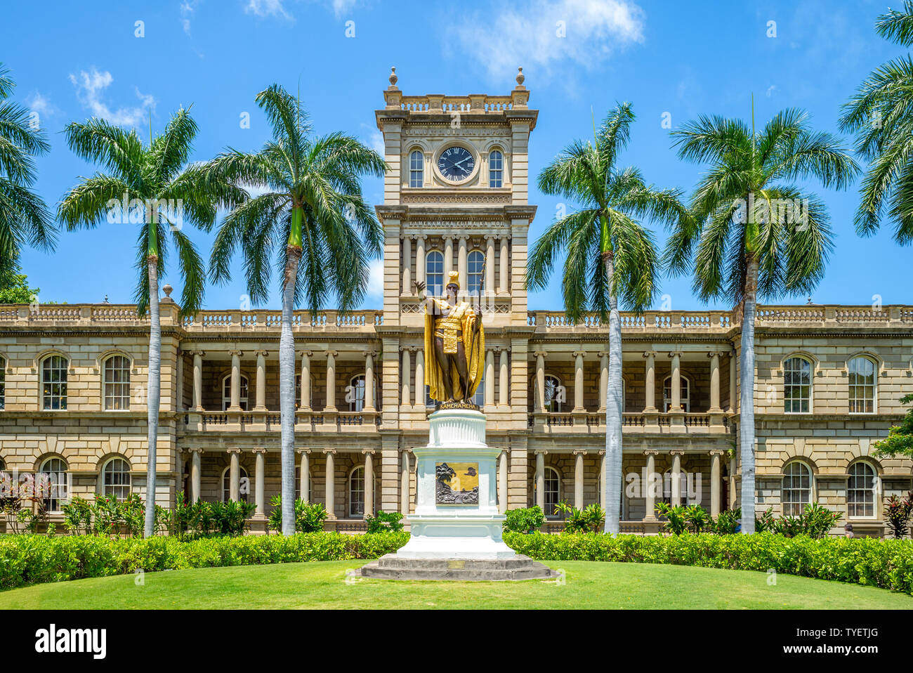 Kamehameha statues et de la Cour suprême de l'État, Indiana Banque D'Images