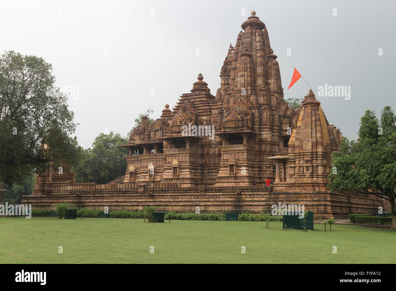 Temple de Khajuraho Madhya Pradesh en Inde Banque D'Images