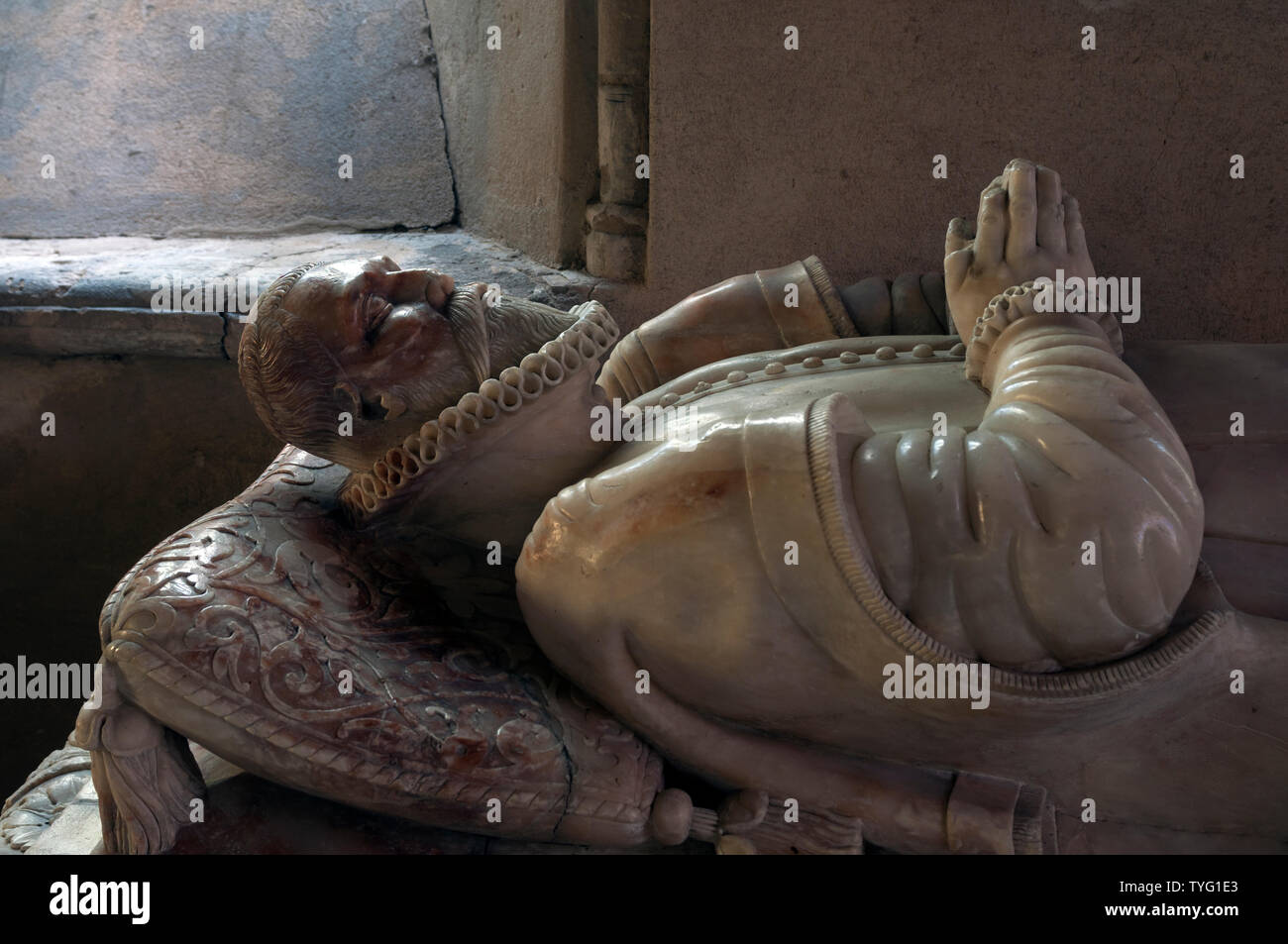Edmund 2955 monument, église saint Denys, Stonton Wyville, Leicestershire, England, UK Banque D'Images