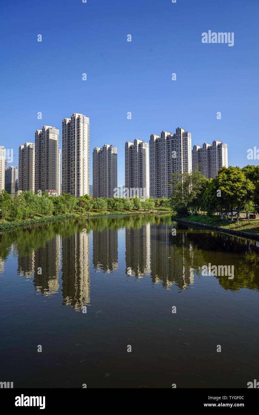 La ville de Ningbo Beilun, Bâtiment Banque D'Images