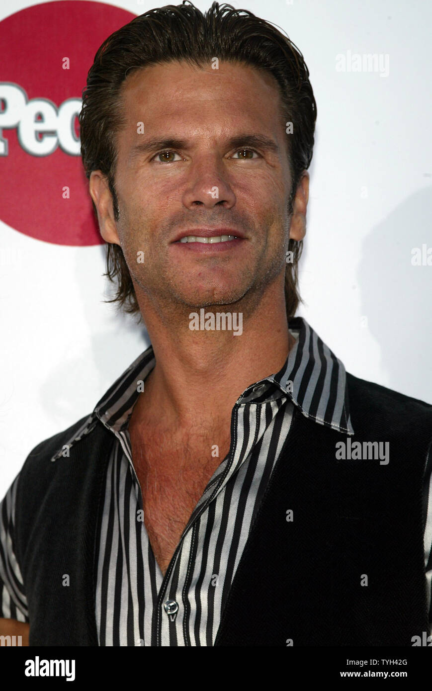 Lorenzo Lamas arrive pour le peuple en espanol's '50 plus belles" de travail à capitale à New York le 18 mai 2005. (Photo d'UPI/Laura Cavanaugh) Banque D'Images