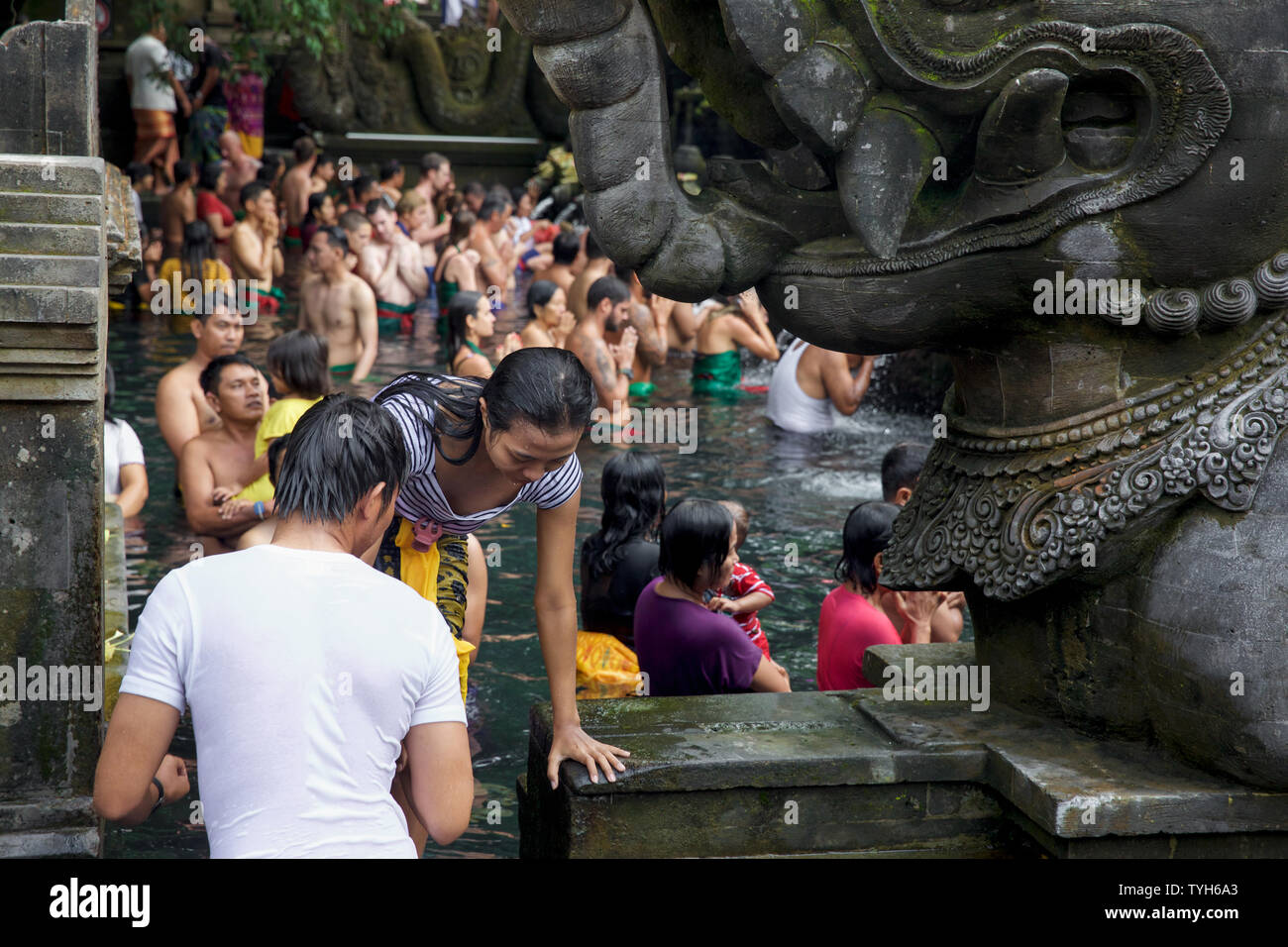 Pura Bali - Tirta Empul Banque D'Images