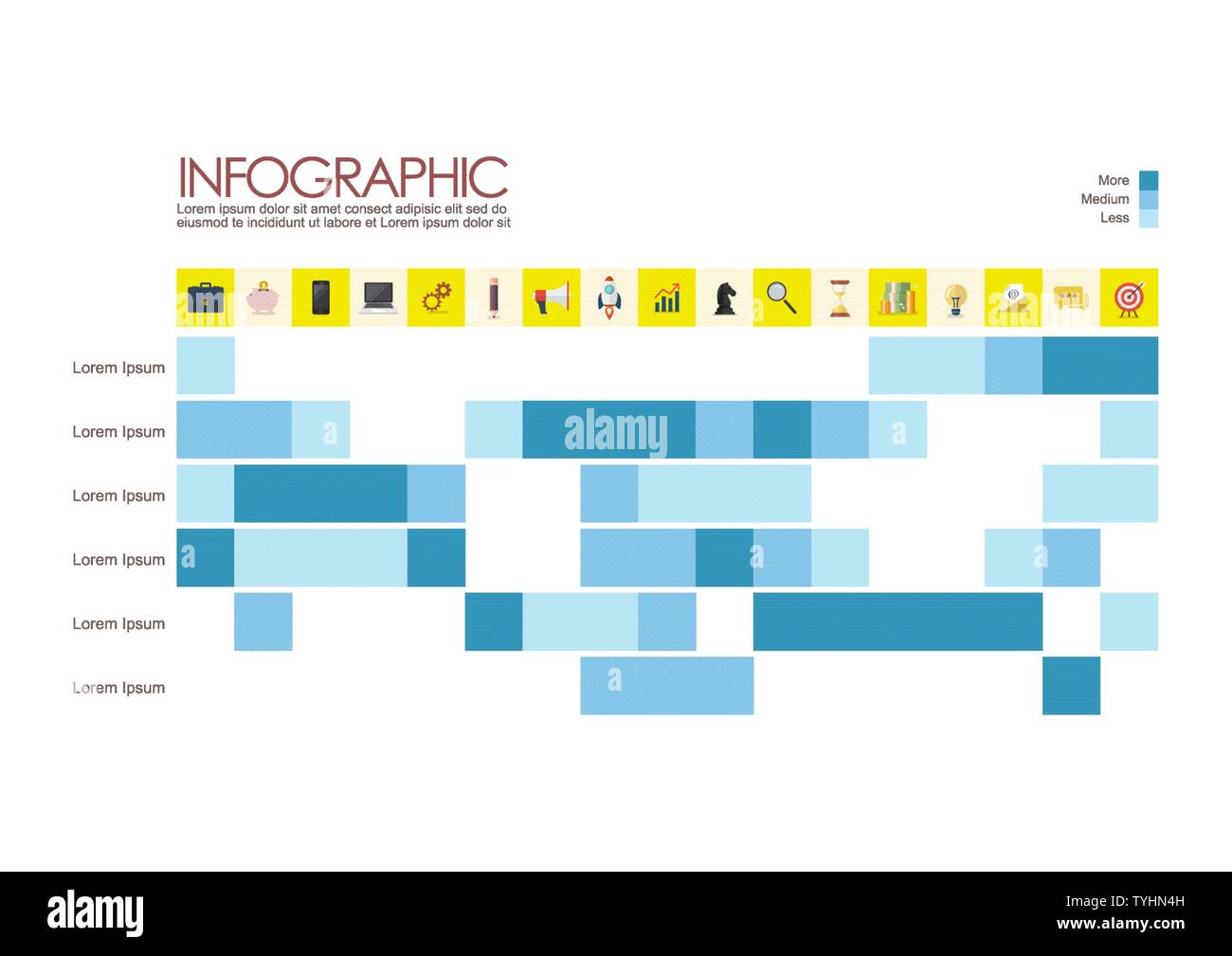 Infographie carrée moderne. Vector illustration Illustration de Vecteur