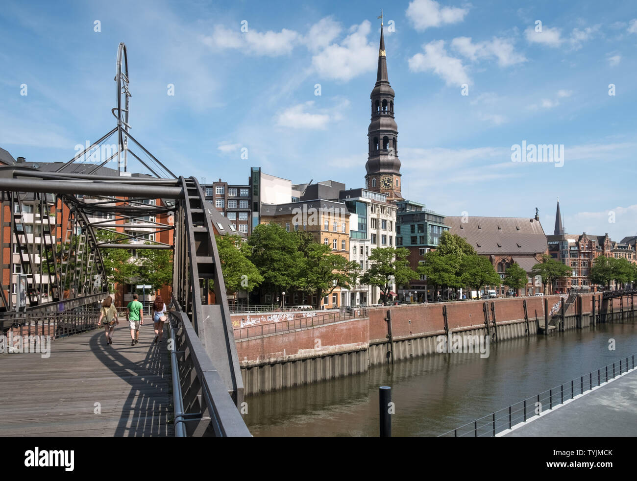 Historique d'entrepôts Speicherstadt, bâtiments, Hambourg, Allemagne Banque D'Images