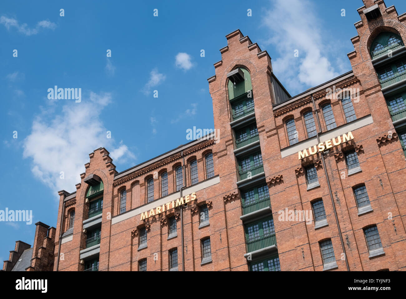 Musée Maritime International extérieur, quartier commerçant historique, Speicherstadt, Hambourg, Allemagne Banque D'Images