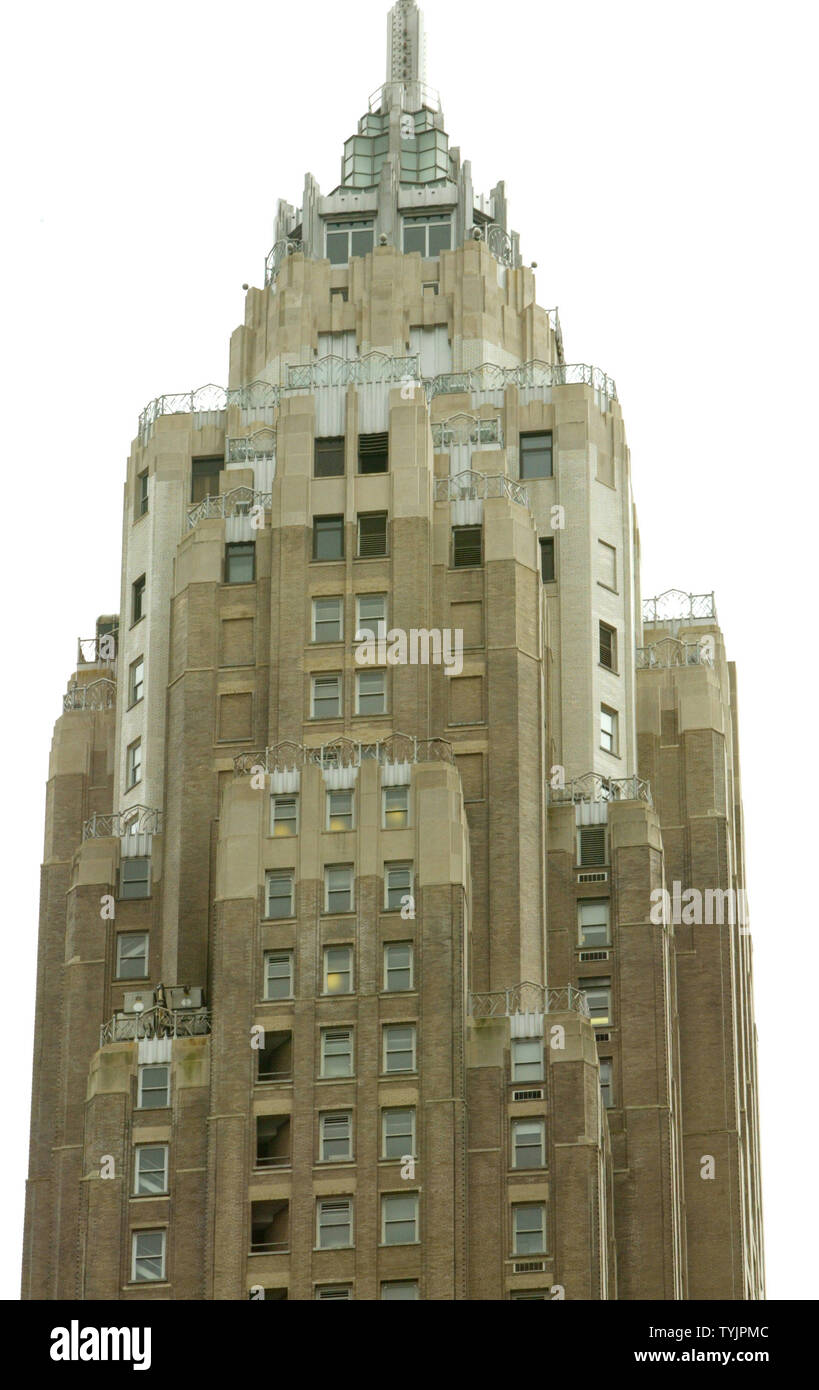 L'American International Building où est le siège de l'American International Group est situé comme AIG tente de sauver de lui-même un jour après la chute de Lehmans Brothers le 16 septembre 2008 à New York. (Photo d'UPI/Monika Graff) Banque D'Images